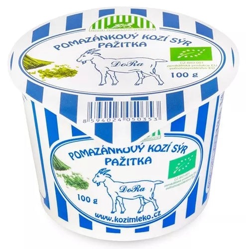 *KOZIMLEKO Serek kozi do smarowania ze szczypiorkiem (100 g) - BIO